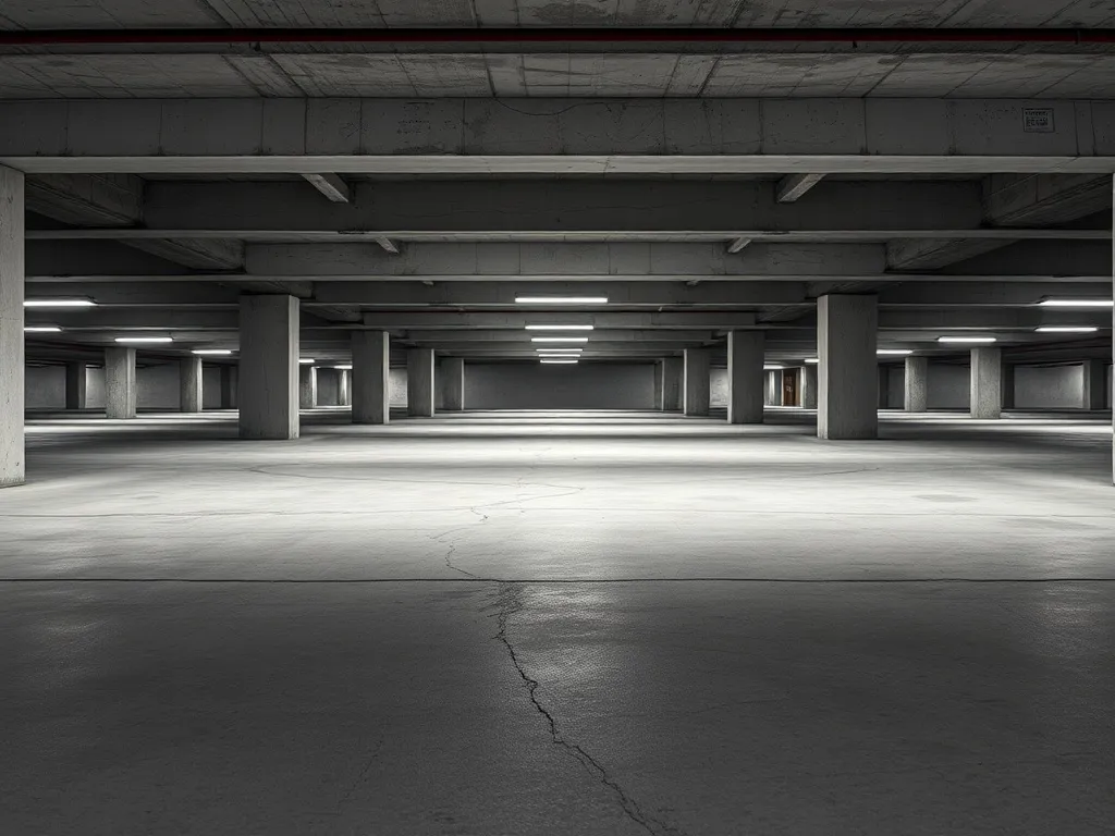 Industrial concrete floor texture close up, clean grey surfa